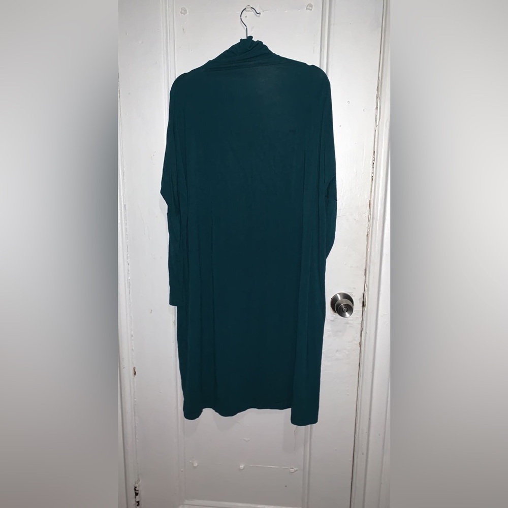 Fine Ribbed Turtleneck Frock - MimuMaxi (DISCONTINUED TEAL COLOR)